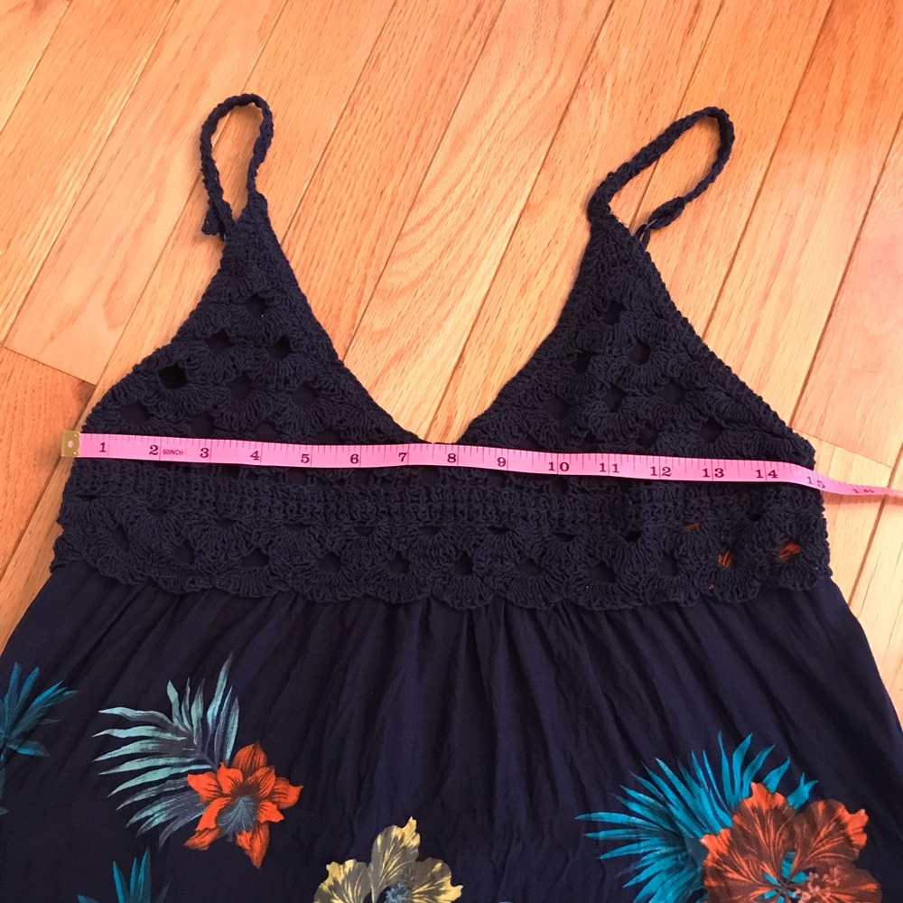 Ganji LA Navy Floral crochet-top dress - Picture 3 of 6